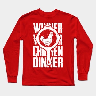Chicken Dinner White Long Sleeve T-Shirt